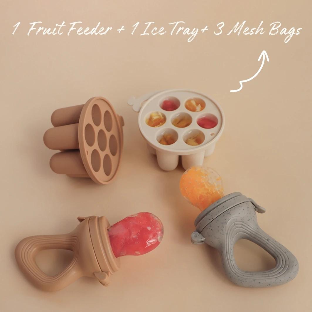 TeWindsor-Sucette en silicone pour bébé, mangeoire à fruits pour bébé, congélateur de nourriture, en