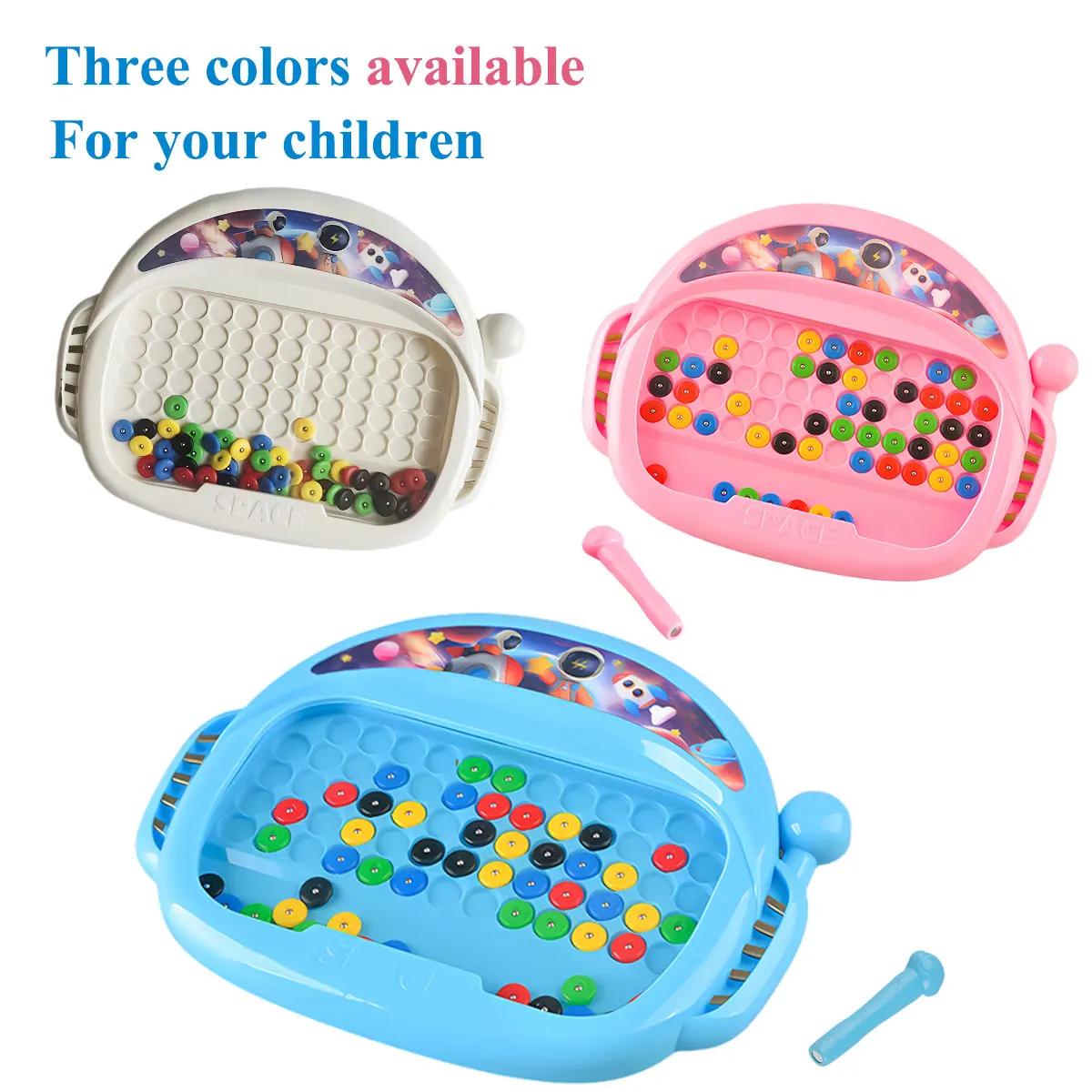Tableau magnétique pour enfants avec stylo et perles, jouet de dessin, cadeau Montessori, garçons et