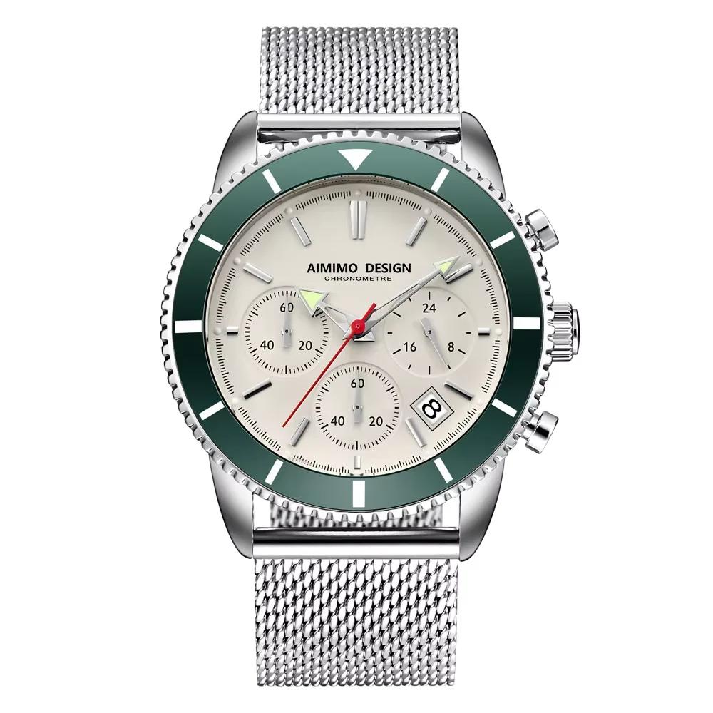 Montres pour hommes, analogiques, à quartz, chronographe, étanches, montres-bracelets pour hommes, m