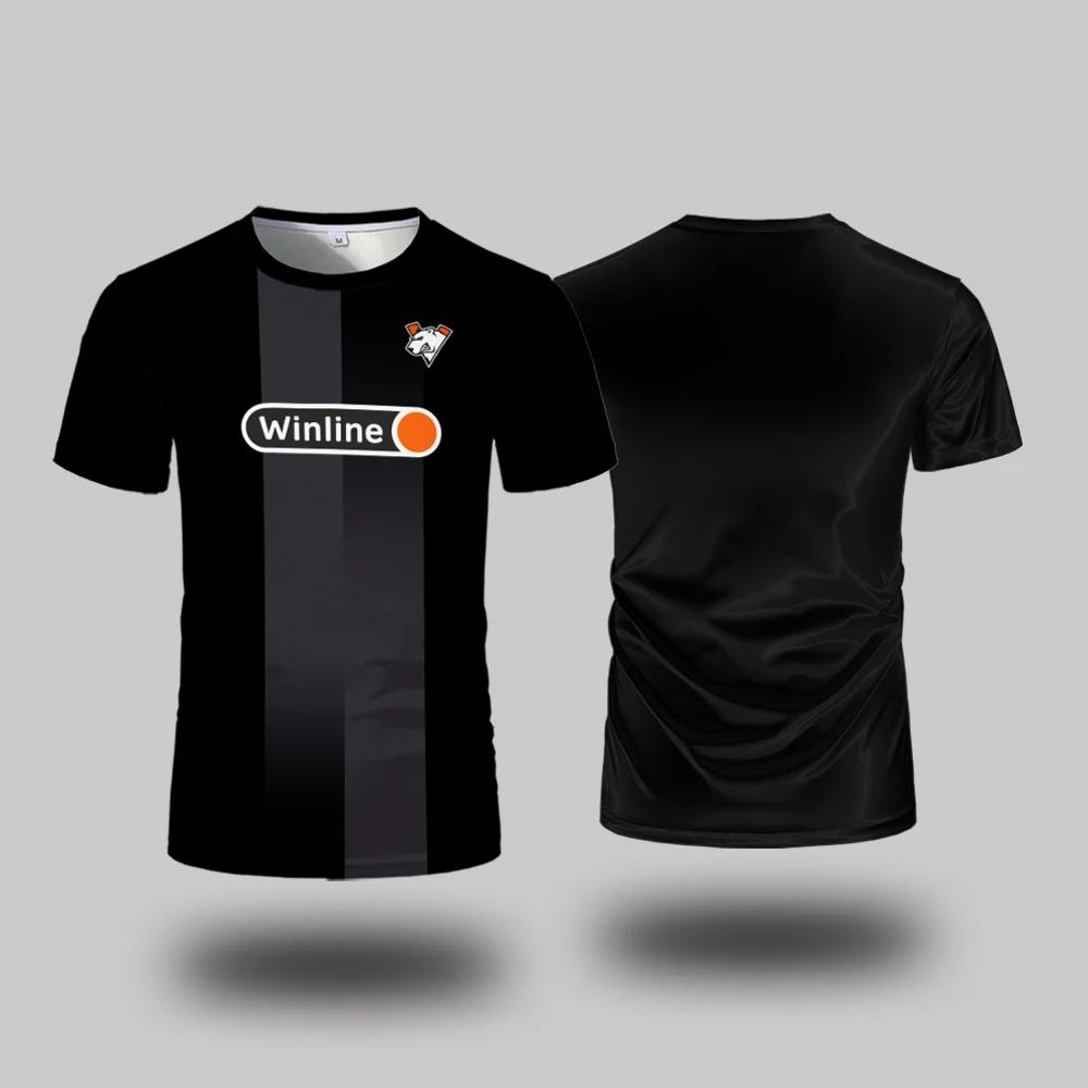 T-shirt décontracté à col rond, uniforme du club Virtus.Pro Esports, pour hommes et femmes, idéal po