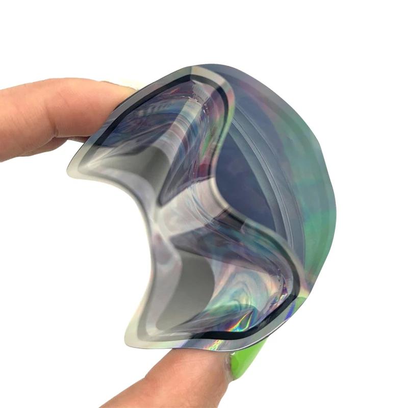 Sacs Mylar en forme de couleurs, 100 pièces, pochette à fermeture éclair, petit emballage, sacs à ci