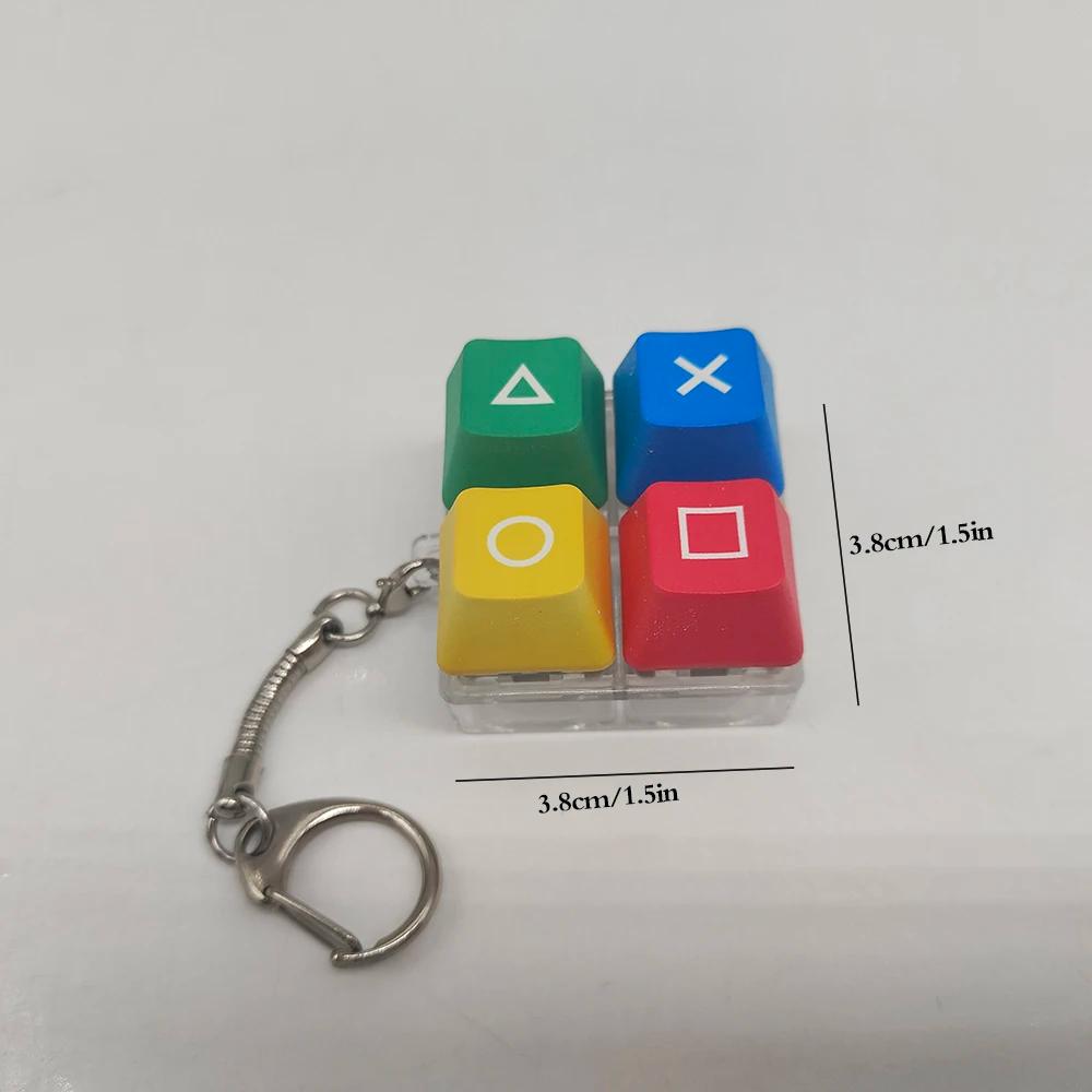 Clavier mécanique clé capuchon arbre testeur porte-clés porte-clés doigt presse Dlow pression jouet 