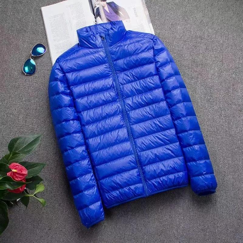 0-10 ℃   Veste d'hiver pour hommes, doudoune de canard Ultra légère, Portable, à capuche, plume, Par