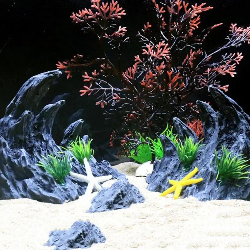 Décoration d'aquarium en résine, simulation de canyon, roches d'acario pour décoration de poissons d