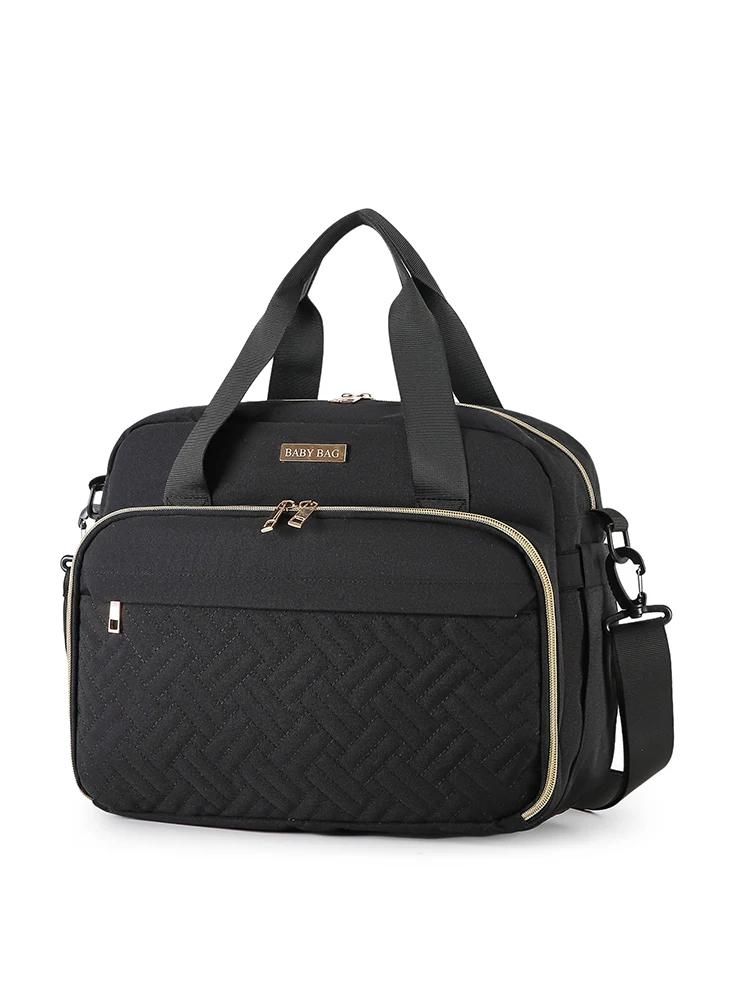 Sac à langer grande capacité, sac à bandoulière simple avec compartiment humide/sec et fonction de c