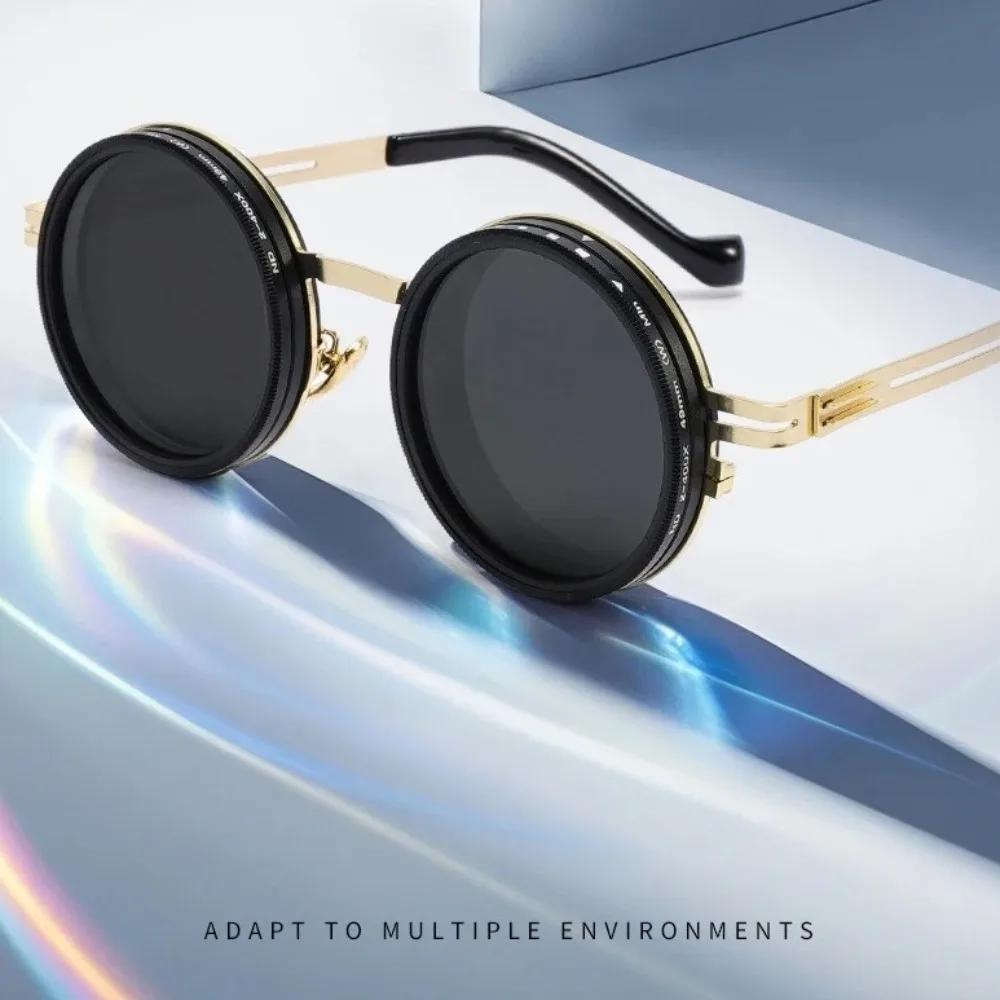 ND2-400 lunettes à gradation réglable filtre ND UV400 lunettes de soleil polarisées avec étui de ver
