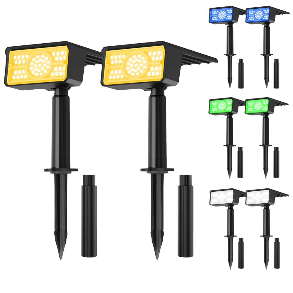 Applique murale solaire imperméable conforme à la norme IP65, luminaire d'extérieur, lumière verte/b