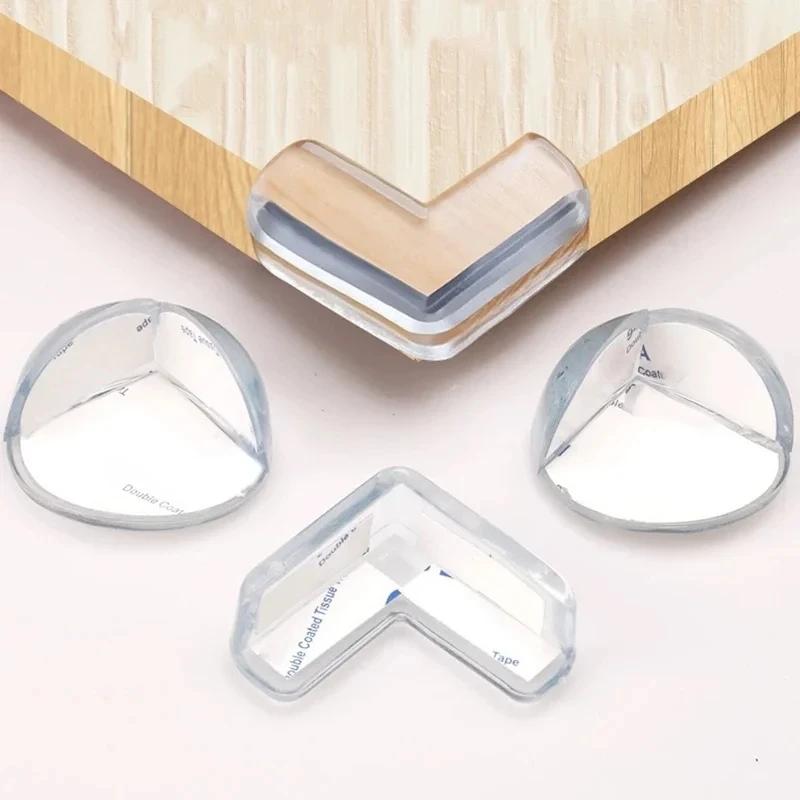 Protection d'angle de table en silicone pour la sécurité des bébés, protection transparente des bord