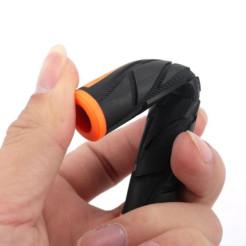 Poignée de frein manchon en Silicone moto vélo protecteur en caoutchouc souple anti-dérapant couvert