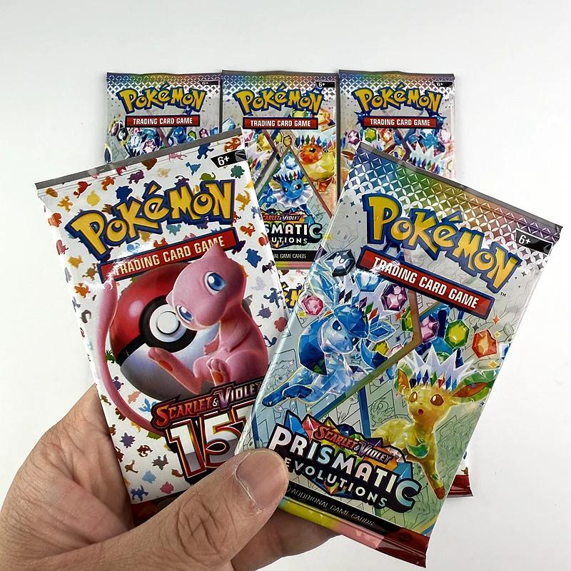 10/20 pièces Carte Pokemon prismatique 151 évolutions anglais Booster bataille Pokemon Jeu de cartes