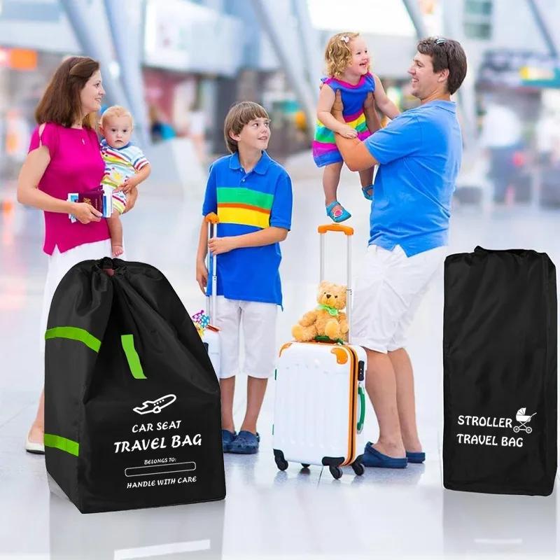 Sac à poussière universel pour poussette de bébé, sac de voyage pour landau avec ceinture initiée, a