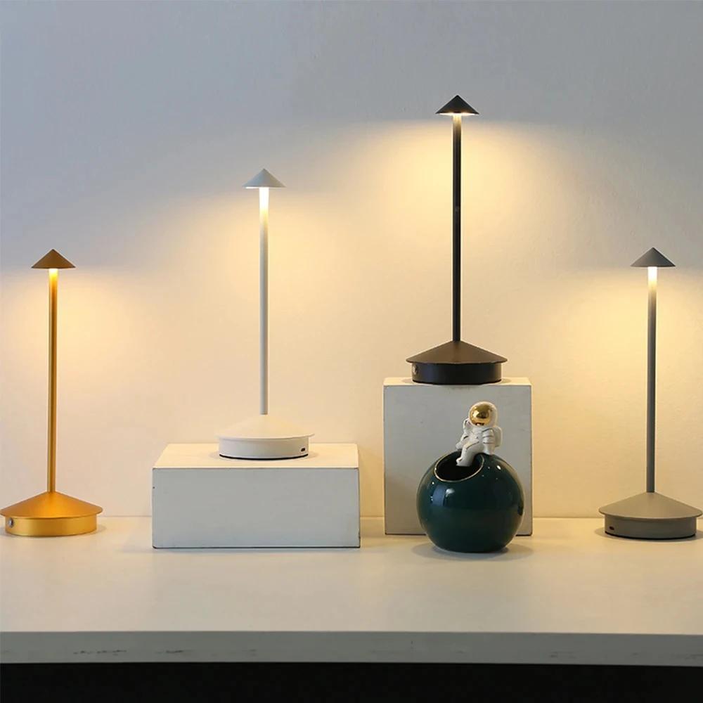 Lampe LED tactile aste de type C, lampe de table créative, adaptée à la salle à manger, à l'hôtel, a