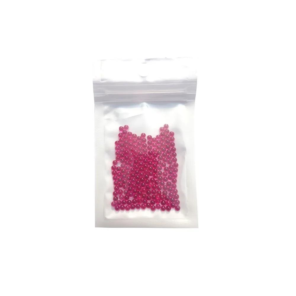 Boules de rubis de 3 mm de diamètre extérieur fabriquées à partir de pierre de pierres précieuses en