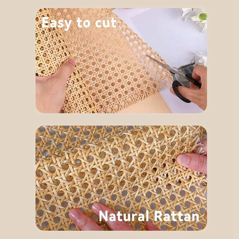 Sangle en rotin naturel de 16 pouces de large et de 40 pouces de long, rouleaux de sangle en rotin d