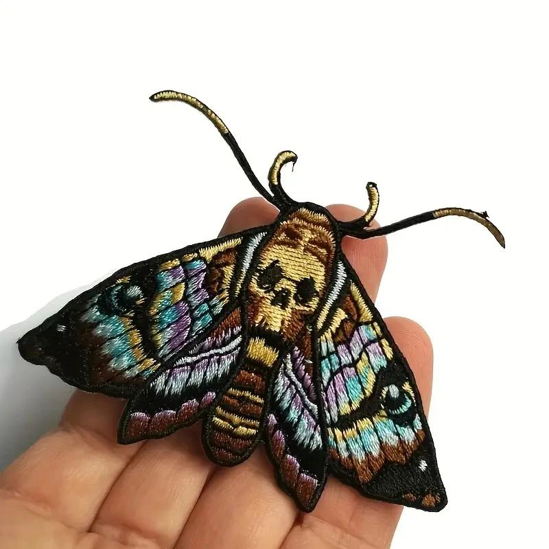 Patch brodé de papillons colorés, 1 pièce, patchs à repasser à coudre pour vêtements, casquette, sac