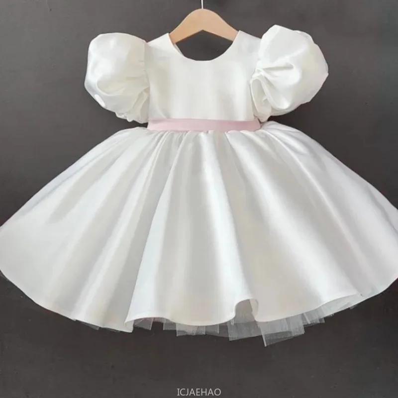 Robe de mariage pour filles, vêtements de princesse pour enfants, Costume de mariage à fleurs, tenue