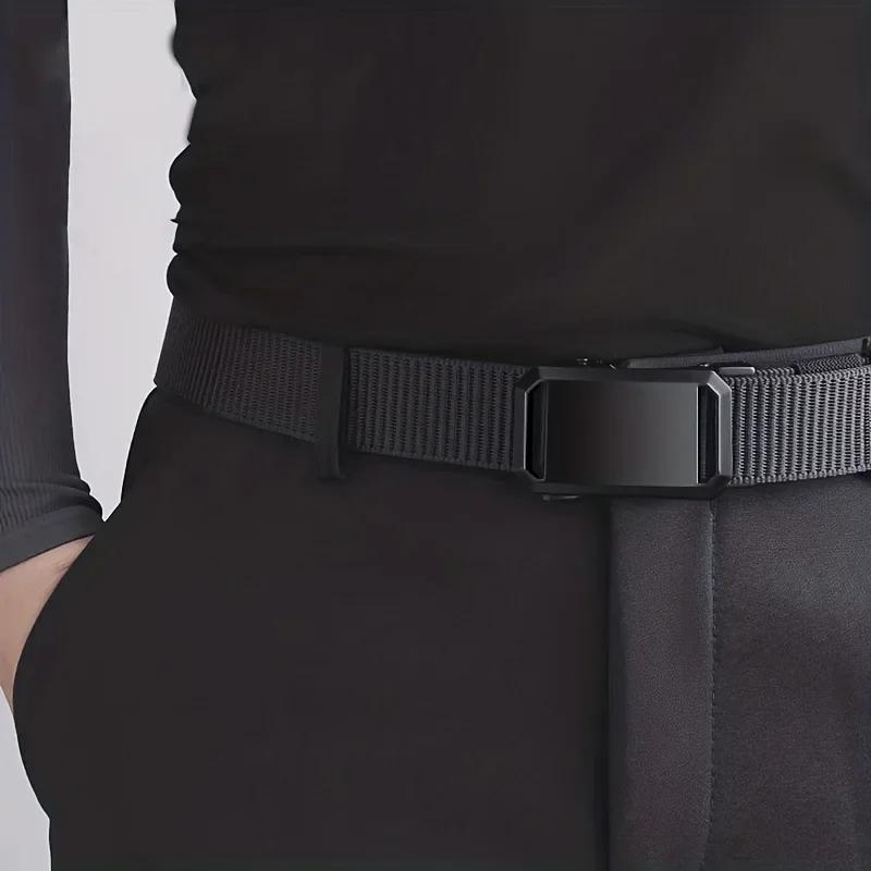 Nouvelle ceinture à boucle automatique, vêtements de travail tactiques en toile, pantalons d'entraîn