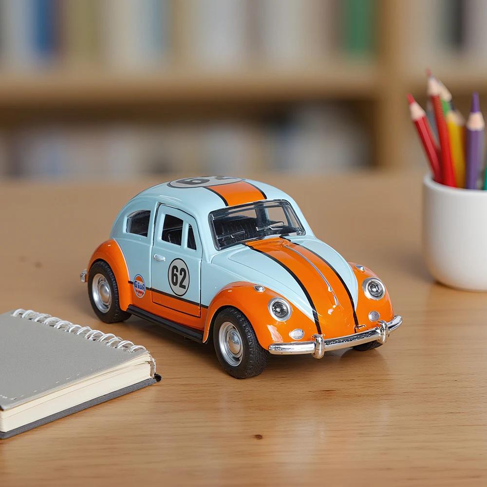 Nouvelle voiture miniature rétro Beetle en alliage moulé sous pression, modèle classique, à rétrofri