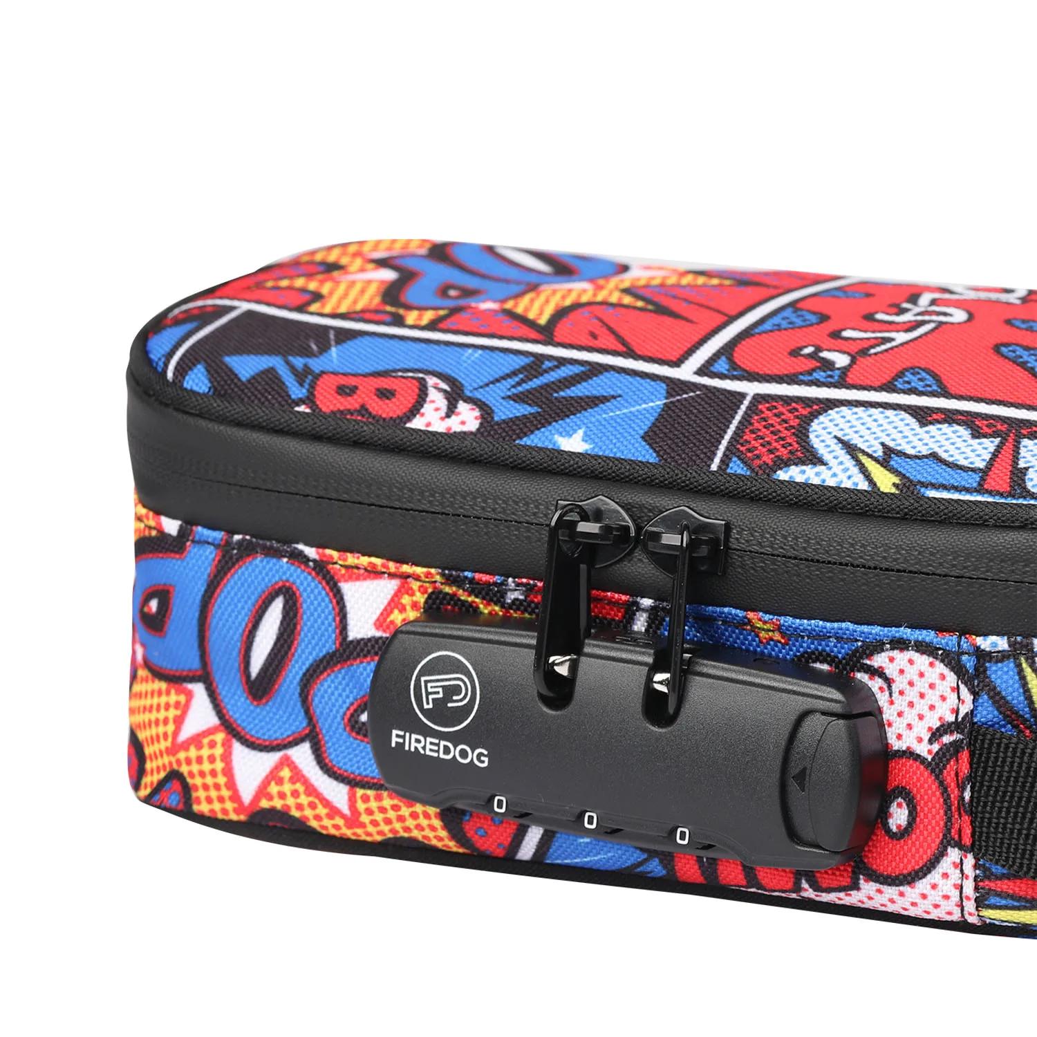 Sac anti-odeur FIREDOG avec étui de rangement d'odeur à serrure à combinaison