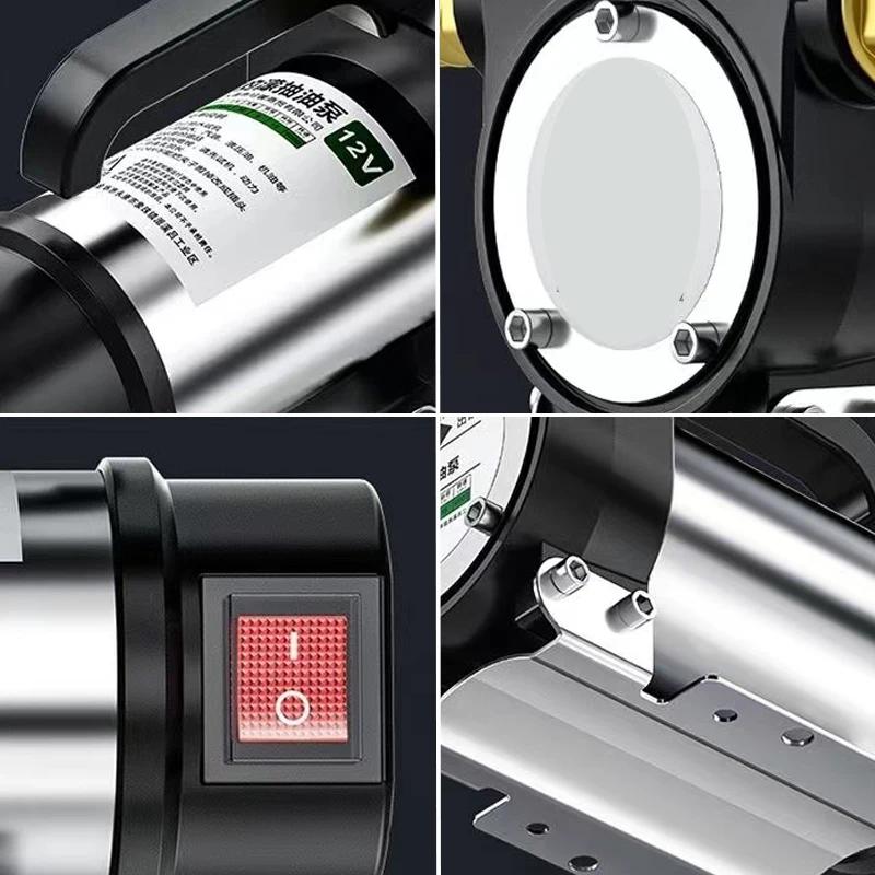 Pompe à huile électrique pour voiture, pompe de ravitaillement auto-amorçante Diesel 12V/24V/220V po