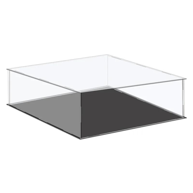 Présentoir en acrylique Transparent, boîte de rangement en plastique, Cube à assembler, vitrine anti