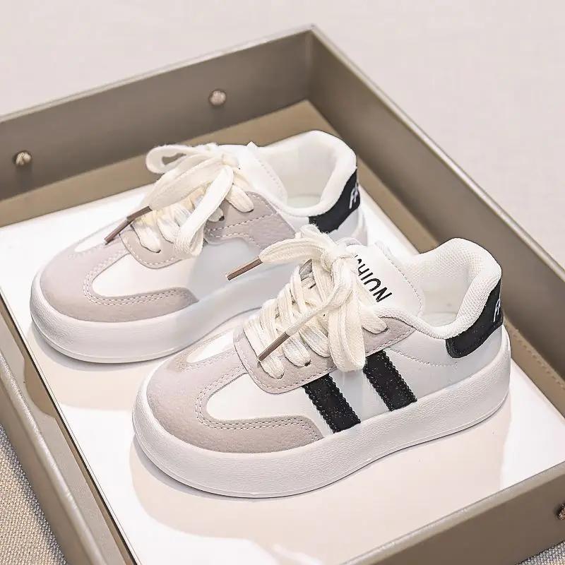 Baskets tendance pour filles, chaussures de sport décontractées pour enfants, semelle souple, légère
