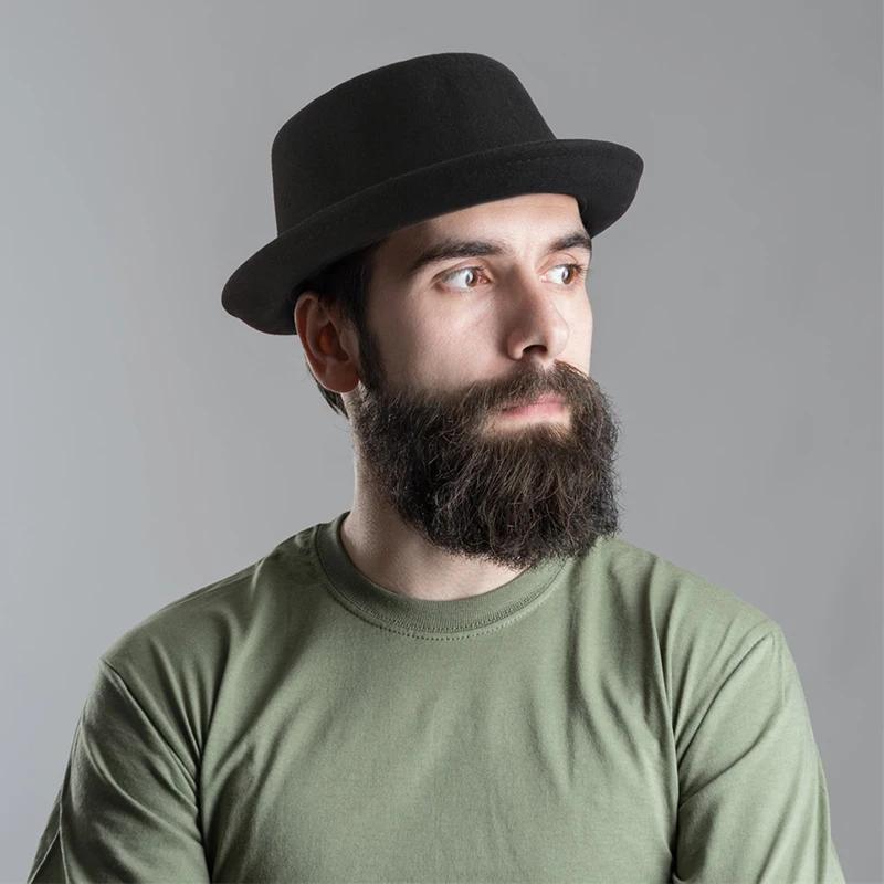 Chapeau Fedora 100% laine pour tarte de porc, pour femmes et hommes, automne et hiver, chapeau de po