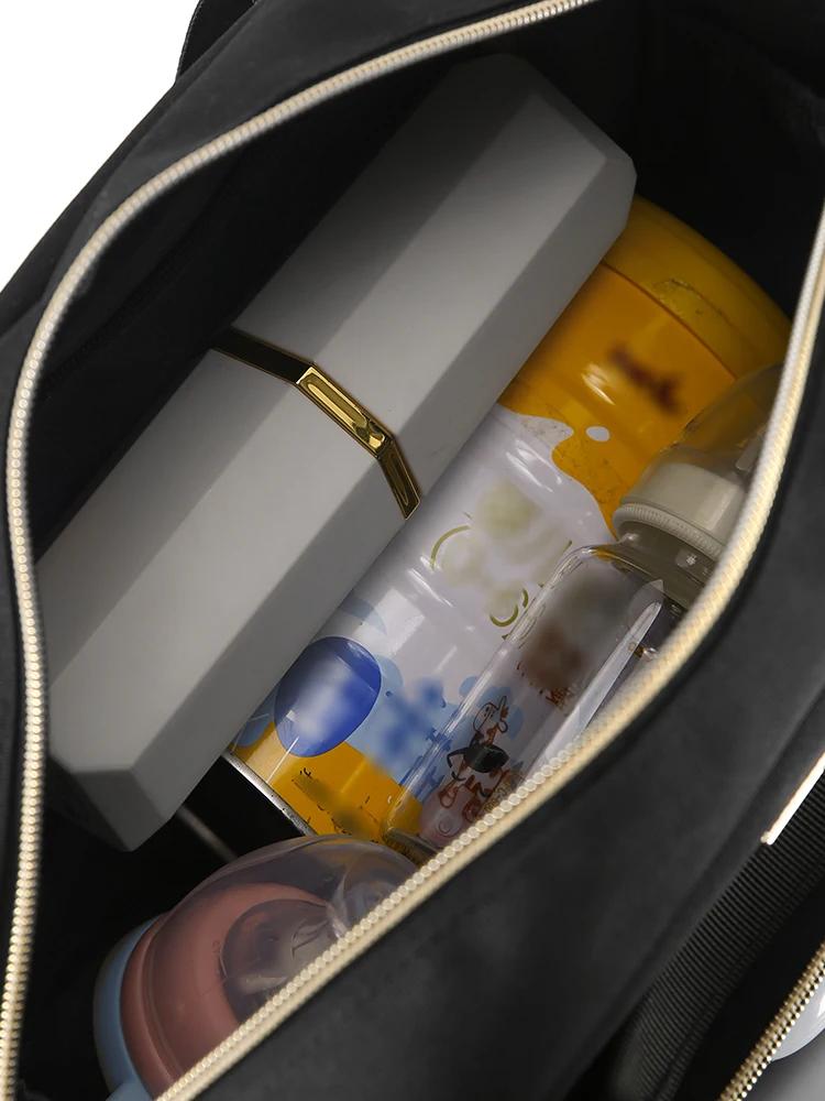 Sac à langer grande capacité, sac à bandoulière simple avec compartiment humide/sec et fonction de c