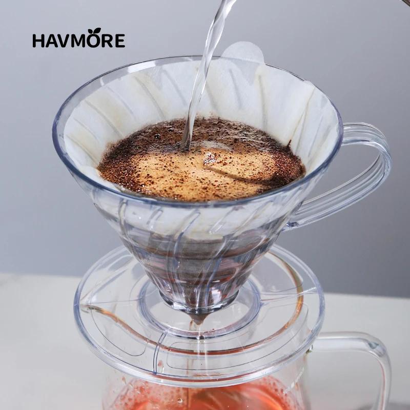 Filtre à café en résine goutteur de café réutilisable, pour verser sur le café Barista, brassage de 