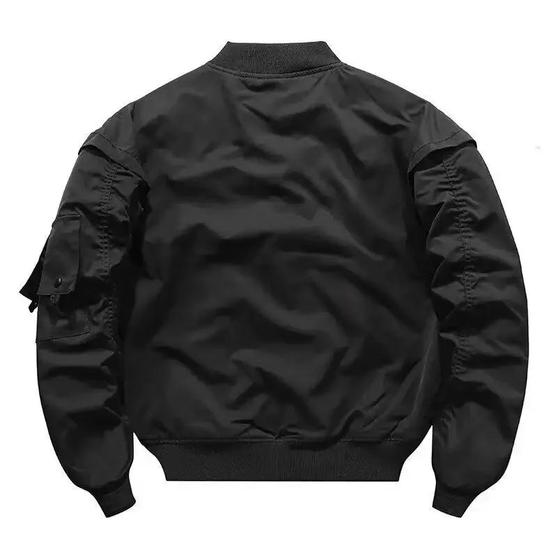 Bomber veste hommes brodé crâne imprimé veste automne Protection décontracté américain Vintage coupe