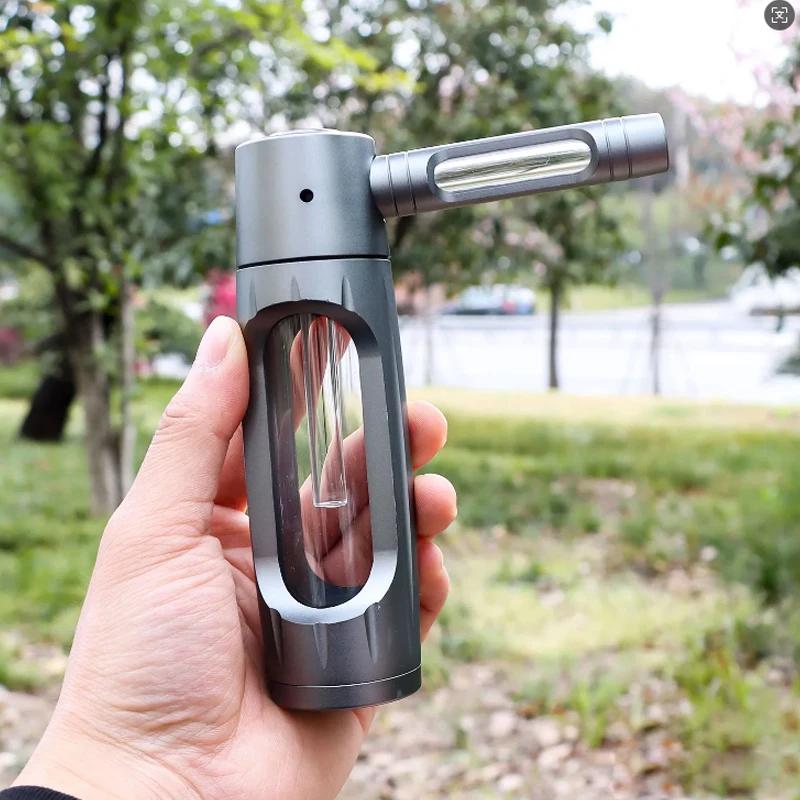 Barboteur en verre et aluminium métallique de 6 pouces, tuyau d'eau, Mini bouteille pour fumer, filt