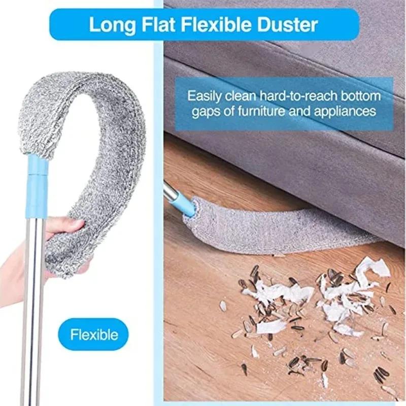 Vadrouille à Long manche, plumeau télescopique, nettoyeur de poussière, brosse de canapé de chevet p