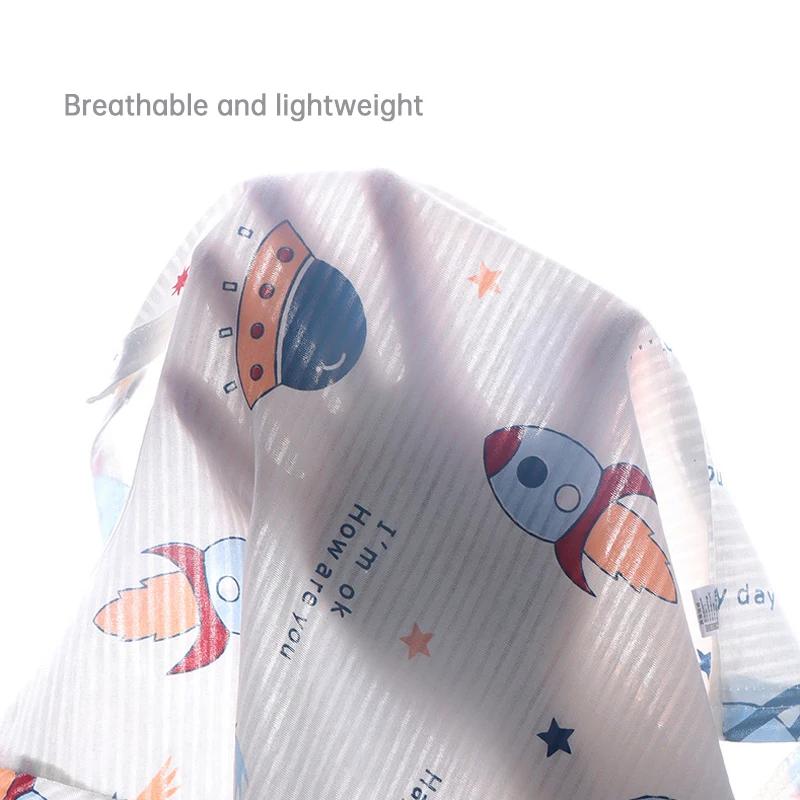 Ensemble de pyjama à manches courtes pour enfants, vêtements de nuit doux et respirants, dessin anim