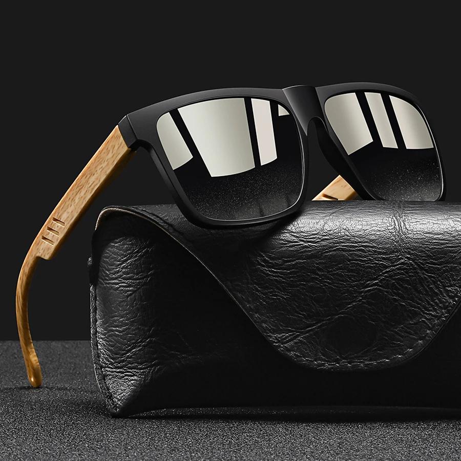 Mode Vintage carré cadre carré lunettes de soleil hommes femmes pêche conduite homme marque de luxe 
