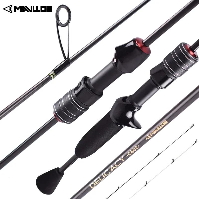 Mavllos délicatesse pointe solide canne à filer leurre 0.6-8g/0.8-10g rapide ultraléger carbone UL p
