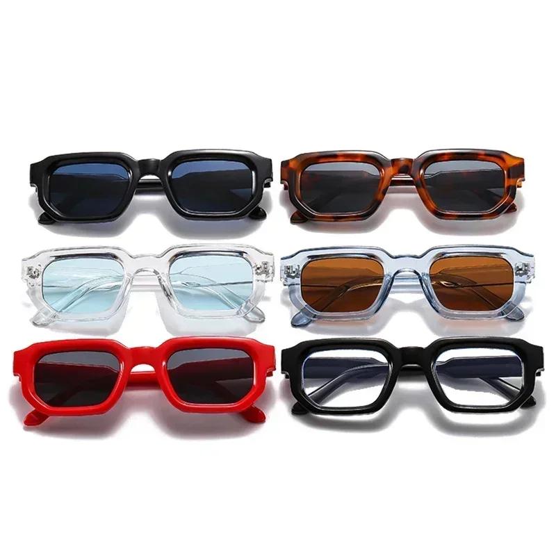 JNPCXI mode bleu carré lunettes de soleil pour femmes hommes rétro luxe concepteur clair lentille lu