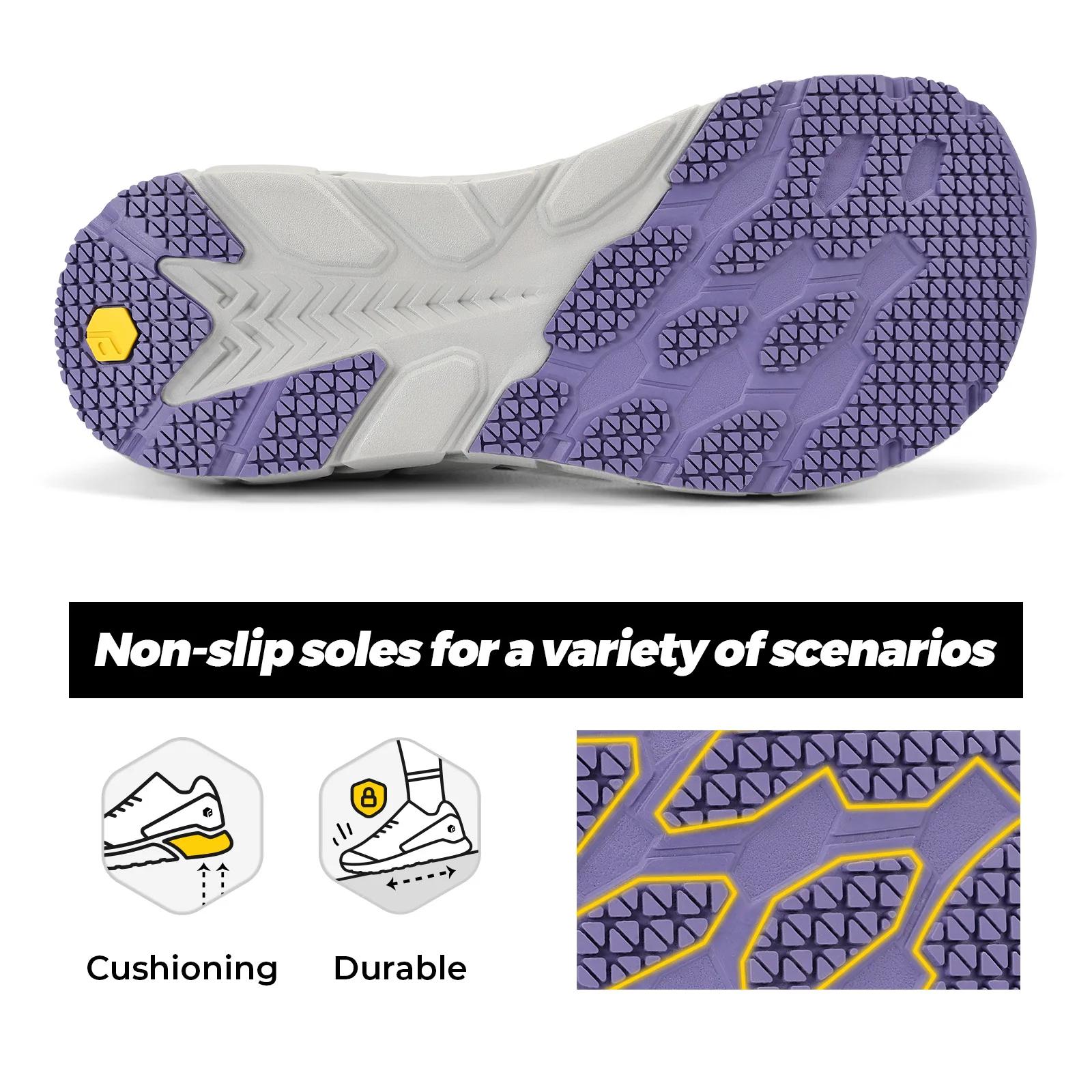 Chaussures de course pour femmes Fitville, chaussures de sport à large boîte à orteils, antidérapant