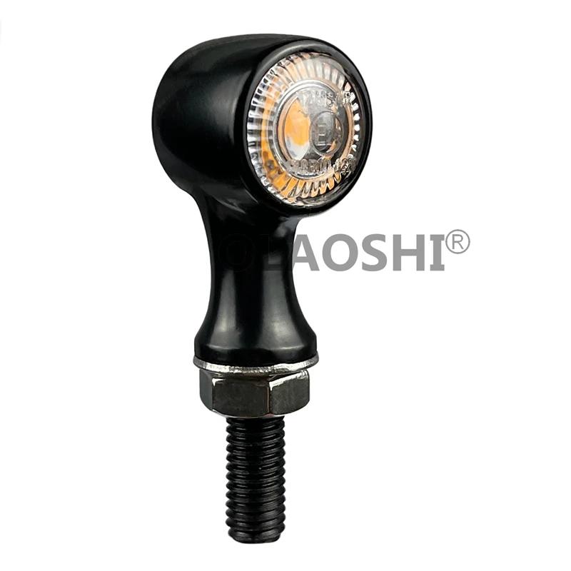 Clignotants de moto marqués E 3 en 1, lampe de Direction avant LED, indicateur arrière, clignotant, 