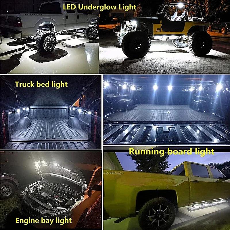 Lumière Led universelle pour décoration de lit de voiture, 48 LED, étanche, adaptée à Benz/BMW/Toyot