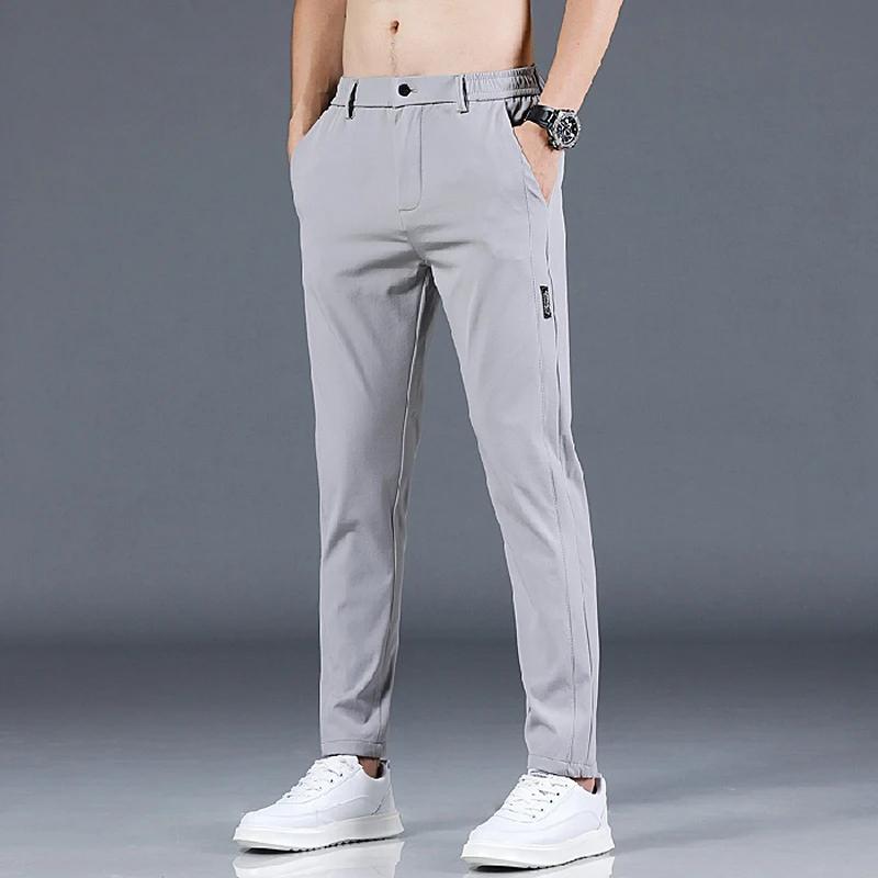 Pantalon de Golf Slim Fit pour hommes, haute qualité, élastique, tendance, polyvalent, décontracté, 