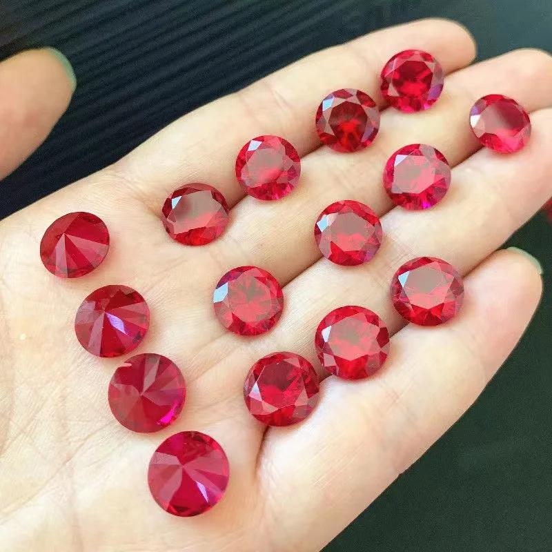 Rubis rouge naturel non chauffé, 10.50 Cts, 12.0mm, Sri-Lanka VVS, pierres précieuses amples pour la