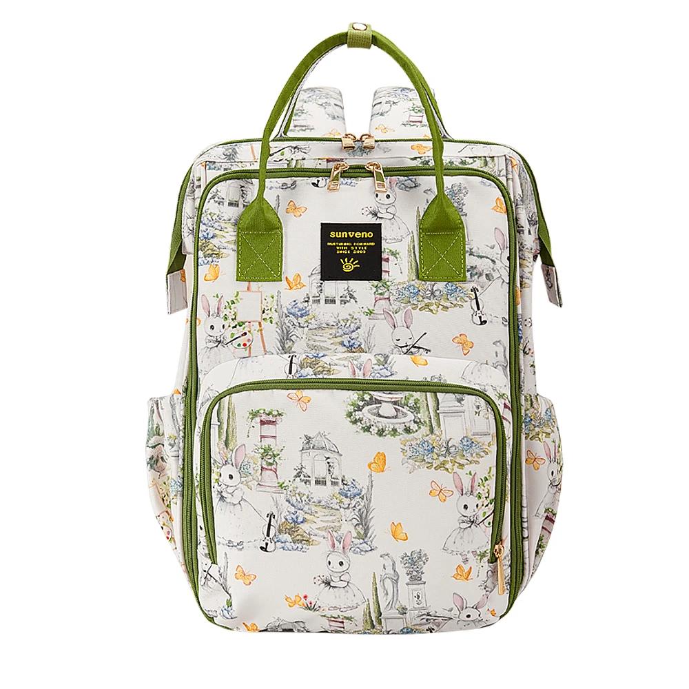 Sac à dos pour couches Sunveno de grande capacité – Sac de maternité élégant avec poches multifoncti