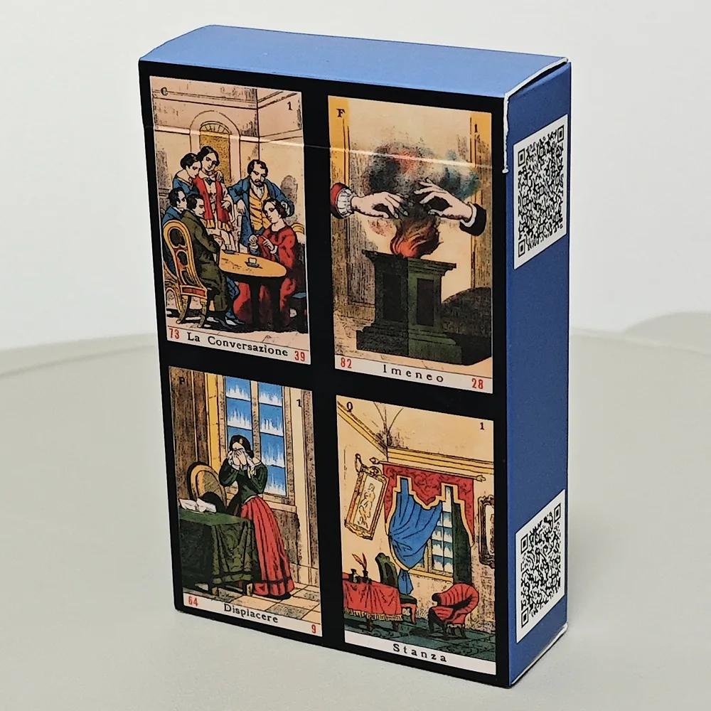 Cartes Oracle Sibyl 3,5*2,4 pouces Jeu de cartes Oracle quotidien Jeu de cartes italien Sibilla 52 p