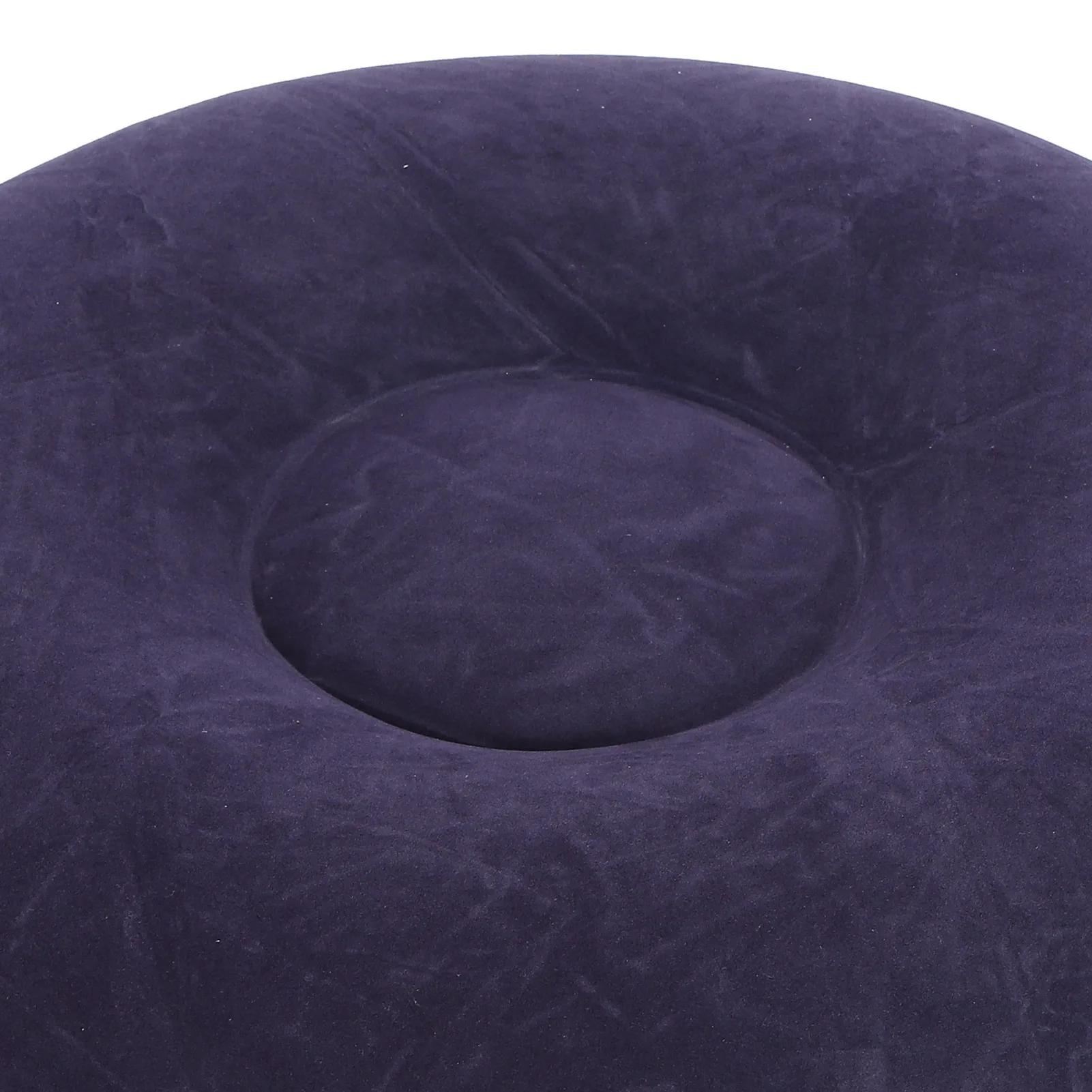 Chaise de camping gonflable portable avec repose-pieds, tabouret de flocage, extérieur, maison, bure