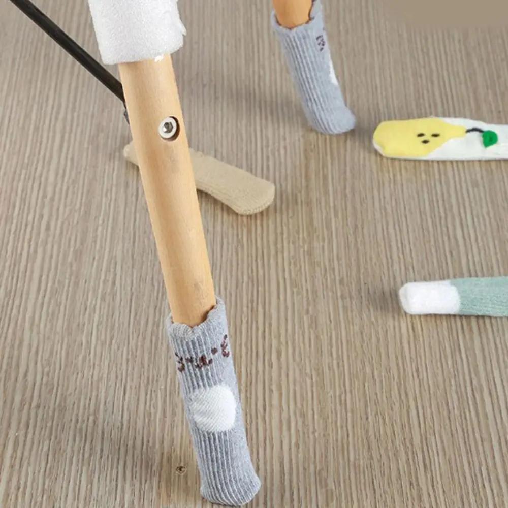 Couvre-pieds de Table tricotés, antidérapants, réduction du bruit, chaussettes plus épaisses, protec