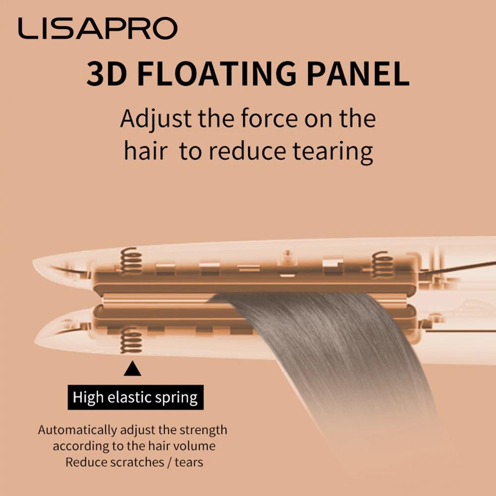 LISAPRO Plaque Plate à lisser en céramique originale pour cheveux, plaques de 1 po | Lisseur et bigo