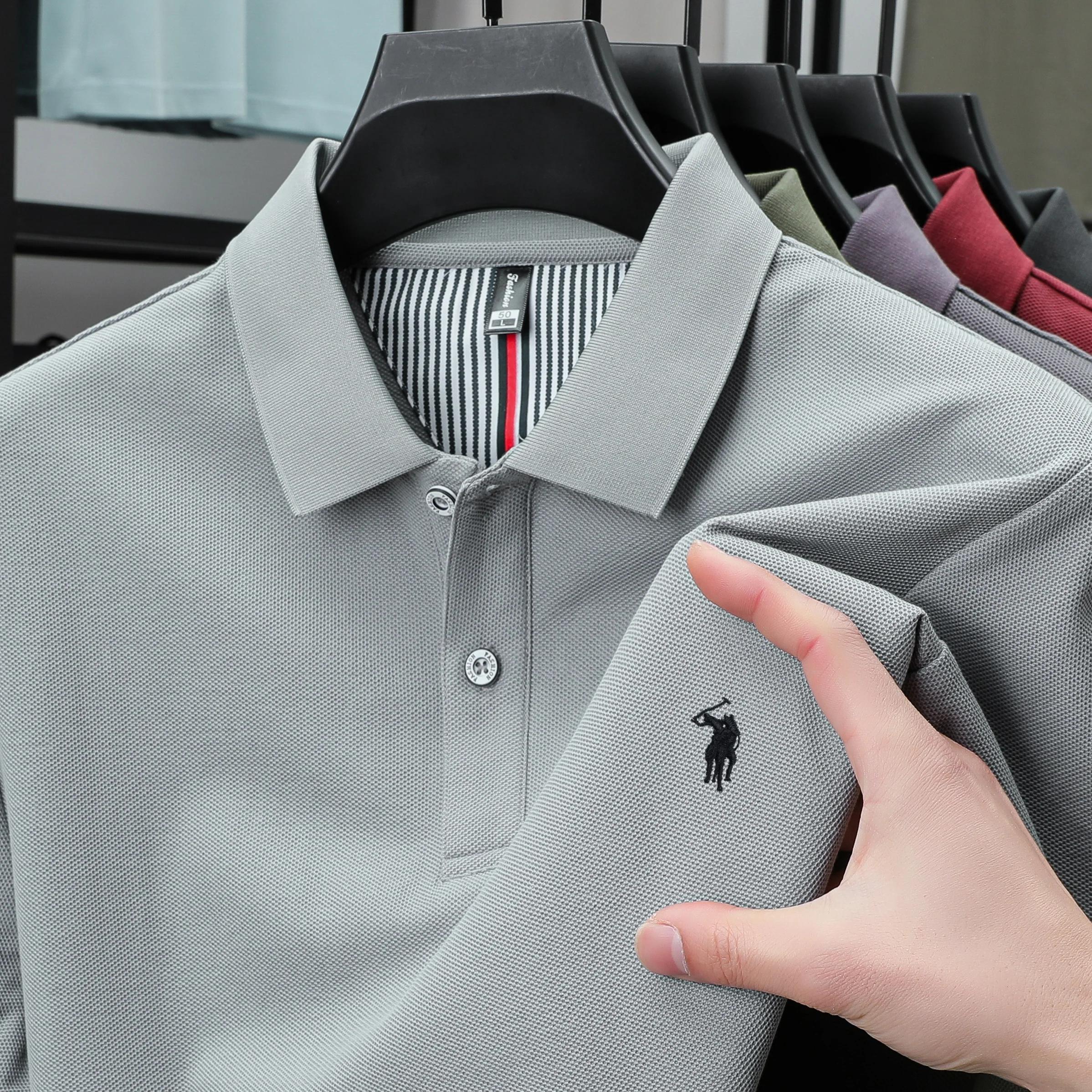Polo d'été brodé à manches courtes pour homme, respirant et à séchage rapide, idéal pour le quotidie