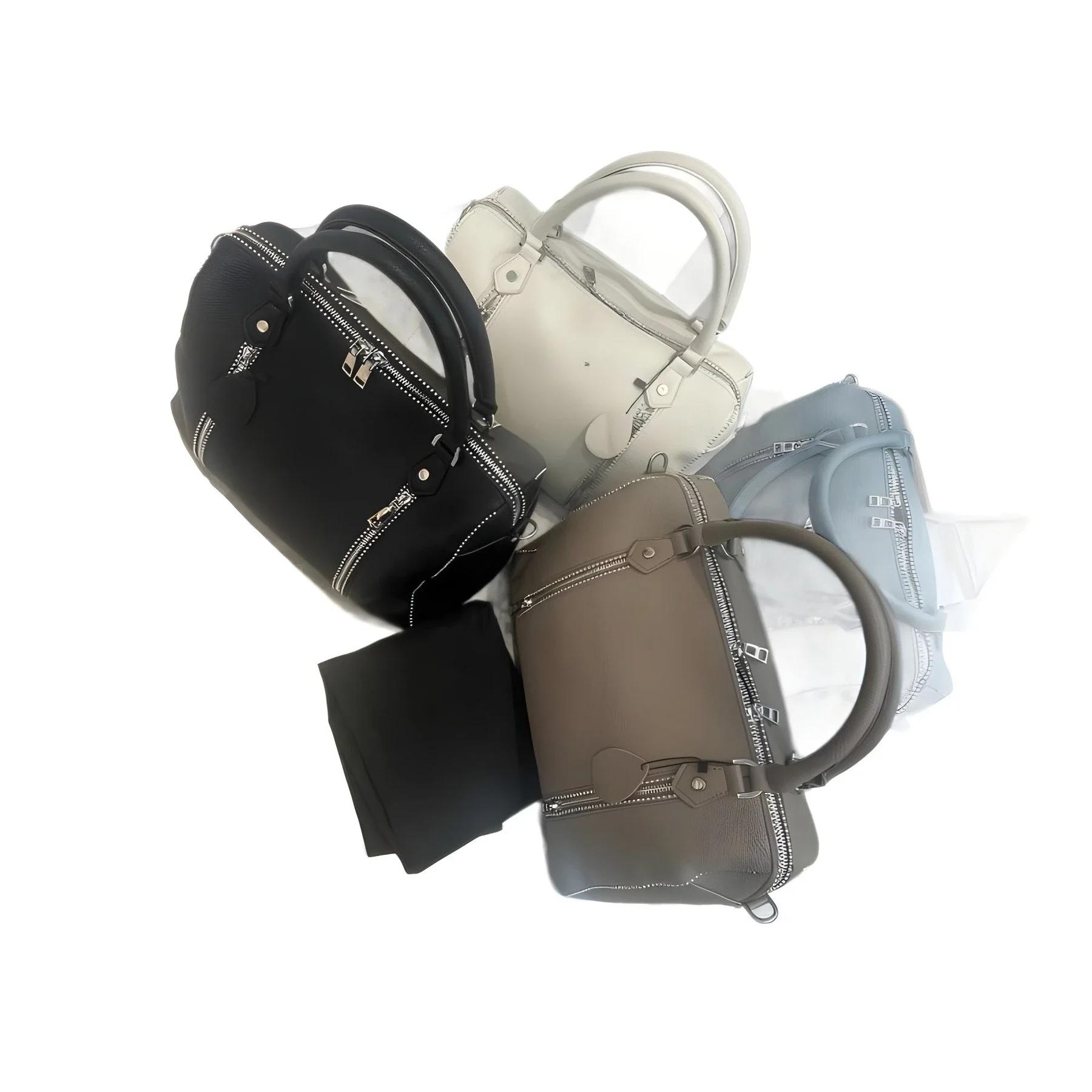 Nouveau sac à main en cuir pour femme, motif lychee noir, sac bandoulière, sac seau