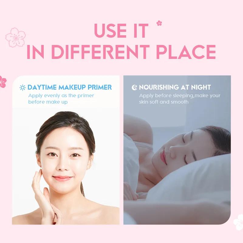 2 pièces LAIKOU japon Sakura Essence crème pour le visage fleur de cerisier lissant crème pour le vi