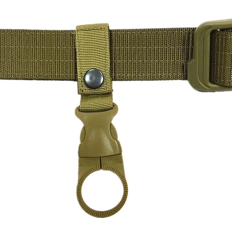 Mousqueton d'extérieur pour bouteille d'eau, sangle en nylon, ceinture d'escalade, cintre de sac à d